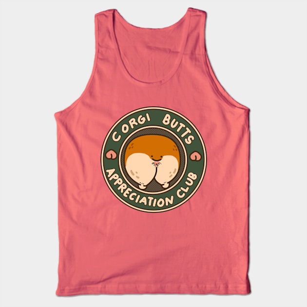 Corgi Butts Appreciation Club Tank Top by Fluffymafi